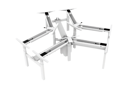 Escritorio eléctrico ajustable en altura DS9 / 120° Multiestación
