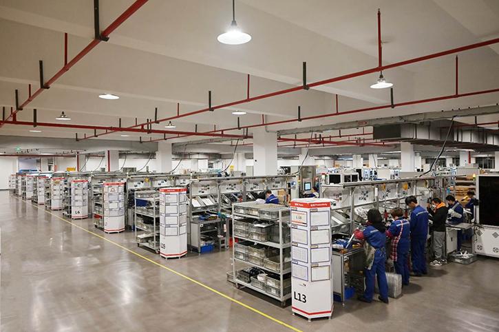 7. Línea de ensamblaje final del actuador